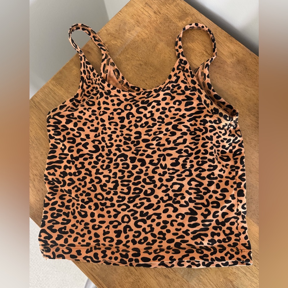 ARQ xs cropped tank leopard